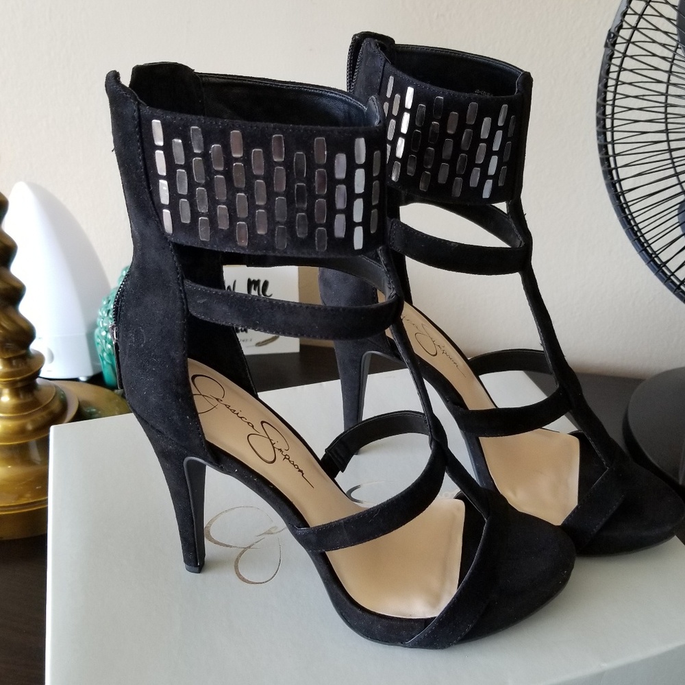 Jessica Simpson strappy heels